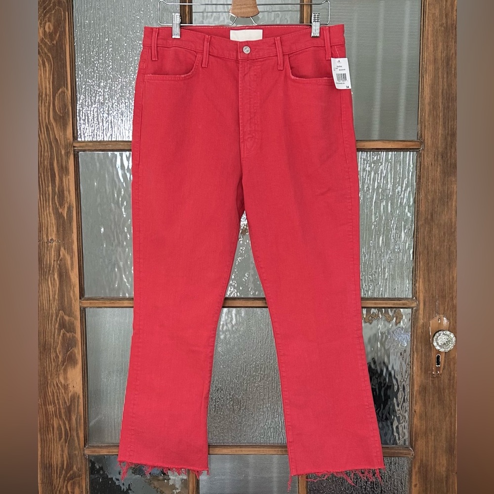 SALE! MOTHER Denim The Hustler Frayed Hem Jeans